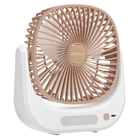 Вентилятор настольный CENTEK CT-5041, USB-питание, 3 режима, d=10 см, 5 Вт, белый - фото 1
