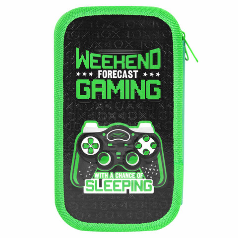 Пенал ЮНЛАНДИЯ, 2 отделения, ламинированный картон, конгрев, 19х11 см, "Gaming", 272294 - фото 3