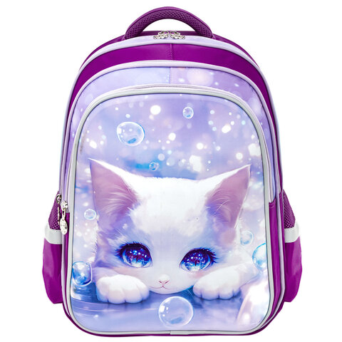 Рюкзак SNOOBAG (СНУБЭГ) FLOSSY, 2 отделения, 3 кармана, "Мечтатель", объемный дизайн, 40х28х18 см, 274441 - фото 2