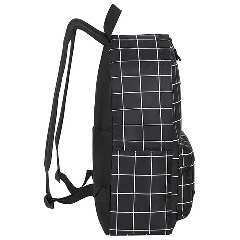 Рюкзак BRAUBERG POSITIVE универсальный, карман-антивор, "Checkered", 42х28х14 см, 271684 - фото 6
