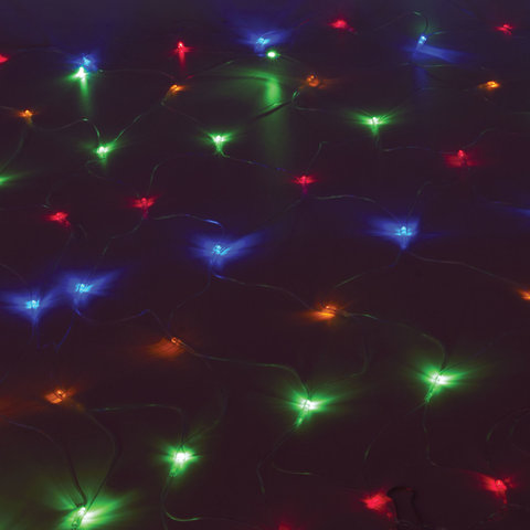 Электрогирлянда-сеть комнатная 1,5х1,5 м,160 LED, мультицветная, 220 V, контроллер, ЗОЛОТАЯ СКАЗКА, 591106 - фото 6