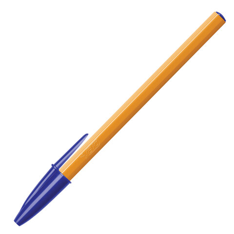 Ручка шариковая BIC "Orange", СИНЯЯ, корпус оранжевый, узел 0,8 мм, линия письма 0,3 мм, 8099221 - фото 3