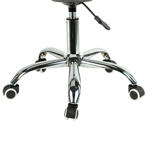 Кресло стул BRABIX "Eames MG-310 CH", хром, пластик белый, экокожа белая, 532923 - фото 5