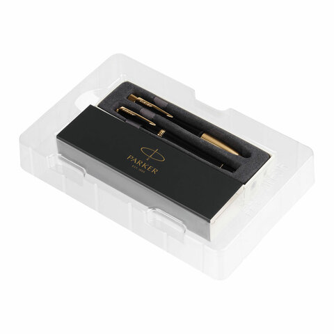 Набор PARKER "Urban Black GT": шариковая ручка синяя и перьевая ручка синяя, 2093381 - фото 6