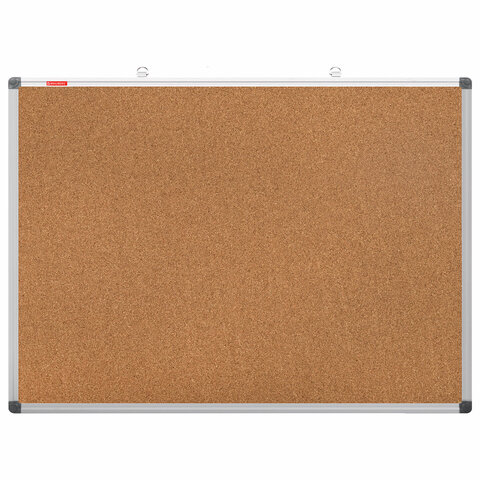 Доска пробковая для объявлений 90х120 см, алюминиевая рамка, BRAUBERG Extra, 238309 - фото 1