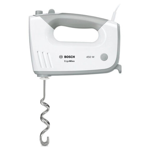 Миксер BOSCH MFQ 36480, 450 Вт, 5 скоростей, 6 насадок, стакан, белый, MFQ36480 - фото 3