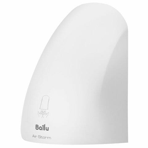 Сушилка для рук BALLU BAHD-1000AS, 1000 Вт, пластик, белая - фото 1