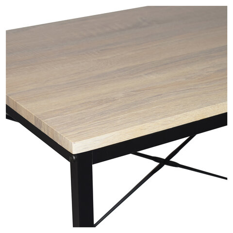 Стол на металлокаркасе BRABIX "LOFT CD-005",1200х520х1200 мм, 3 полки, цвет дуб натуральный, 641223 - фото 5