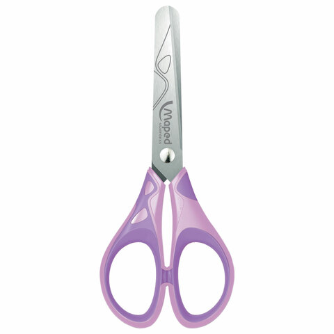 Ножницы MAPED (Франция) "Essentials Soft", 130 мм, закругленные, цвет ассорти, 464411 - фото 1