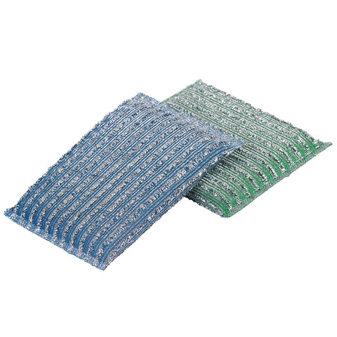 Губка-скрабер для ЭМАЛИ и ТЕФЛОНА, размер 13х8,5х1,5 см, КОМПЛЕКТ 2 штуки, посуда, уборка, LAIMA, 700057 - фото 7