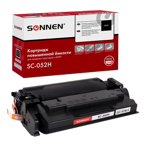 Картридж лазерный SONNEN (SC-052H) для CANON MF421dw/426dw/428x/LBP212dw/214dw, ресурс 9200 стр., 364089 - фото 1