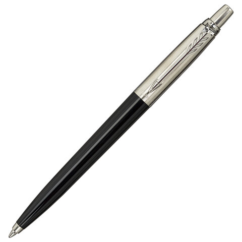 Ручка шариковая PARKER "Jotter Plastic CT", корпус черный, ежедневник А5 черный, белый срез, пакет, 880895 - фото 2