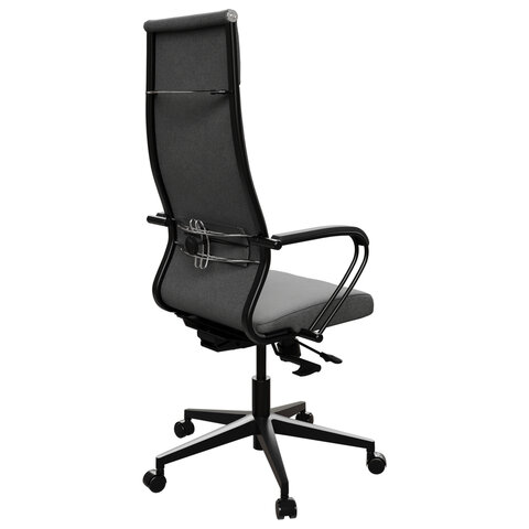 Кресло МЕТТА "ErgoLife" 10 B1-162K, пластик, синхромеханизм, ткань, темно-серое - фото 5