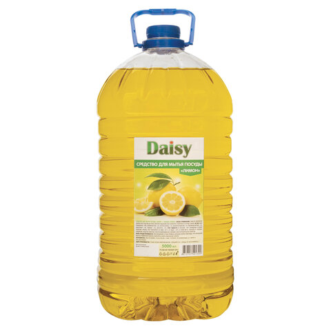 Средство для мытья посуды 5 л, DAISY "Лимон", ПЭТ - фото 1