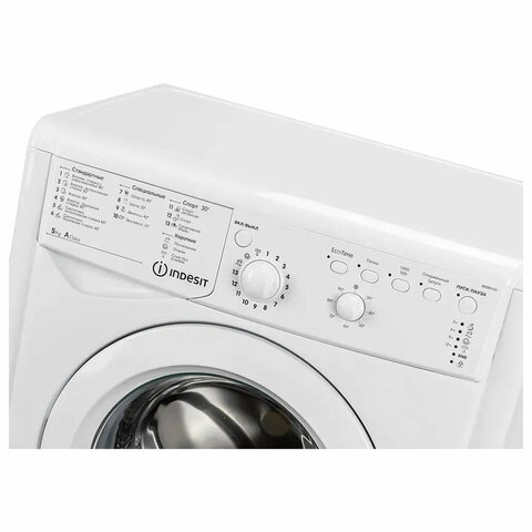 Стиральная машина INDESIT IWSB 5105, 1000 об/мин, 5 кг, фронтальная загрузка, 16 программ, белая, 869990629100 - фото 9