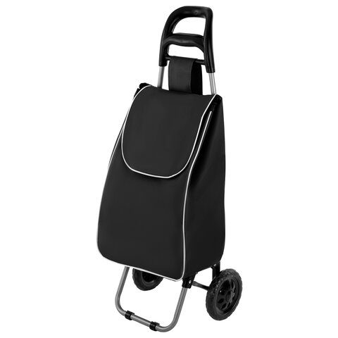Сумка-тележка хозяйственная 95x34x28 см, объем 34 л, до 30 кг Оксфорд 600D, черная, BOOMHOUSE (БУМХАУС), 701405 - фото 1