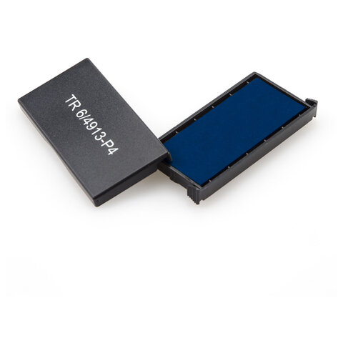 Подушка сменная 59х23 мм, синяя, для Trodat 4913P4, 171100060 - фото 1