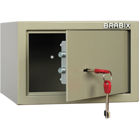Сейф мебельный BRABIX "D-18m", 180х270х236 мм, 5 кг, ключевой замок, крепление к стене, 291161 - фото 1