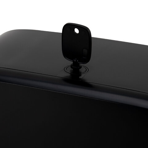 Диспенсер для полотенец LAIMA PROFESSIONAL PREMIUM BLACK (Система H3), V-сложения, черный, ABS-пластик, 609523 - фото 4