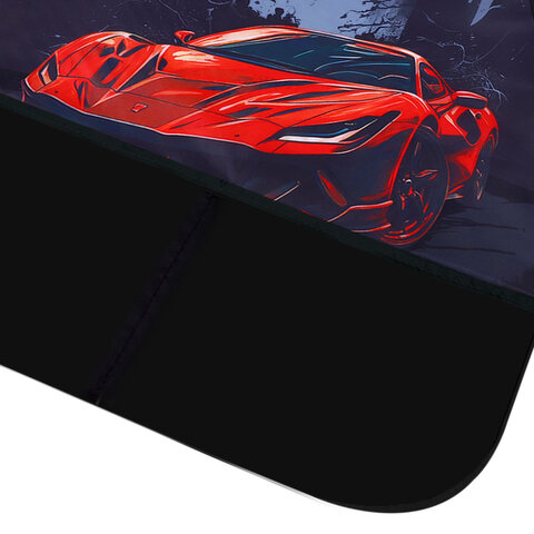 Набор для уроков труда BRAUBERG KIDS, клеенка ПВХ, накидка фартук с нарукавниками, "Red car", 272363 - фото 4