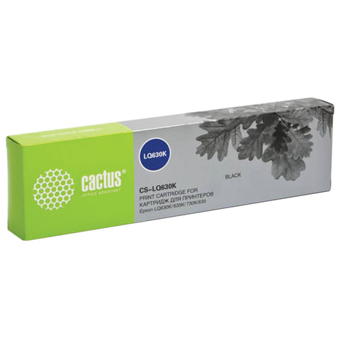 Картридж матричный CACTUS (CS-LQ630) для EPSON LQ-630K/635K/730K, черный, ресурс 2 млн. знаков - фото 2