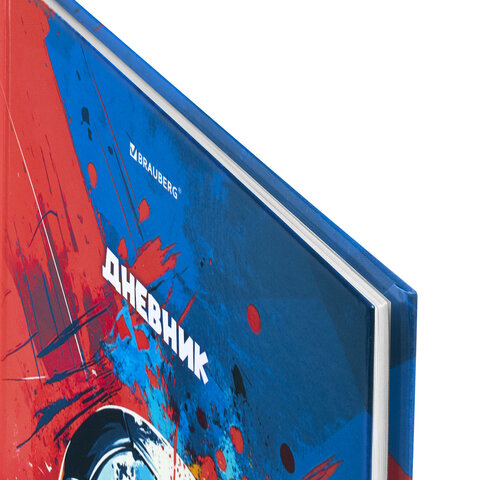 Дневник 1-4 класс 48 л., твердый, BRAUBERG, глянцевая ламинация, с подсказом, "Футбол", 107585 - фото 2