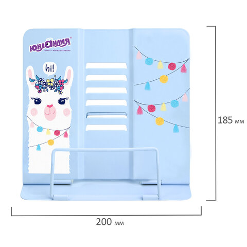 Подставка для книг и учебников ЮНЛАНДИЯ "Lama", регулируемый наклон, металлическая, 237576 - фото 8