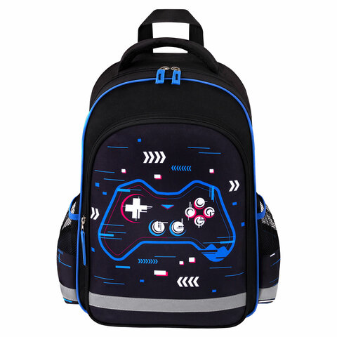 Рюкзак ПИФАГОР SCHOOL, 1 отделение, 3 кармана, "Lucky gamer", 38x28х14 см, 273172 - фото 2