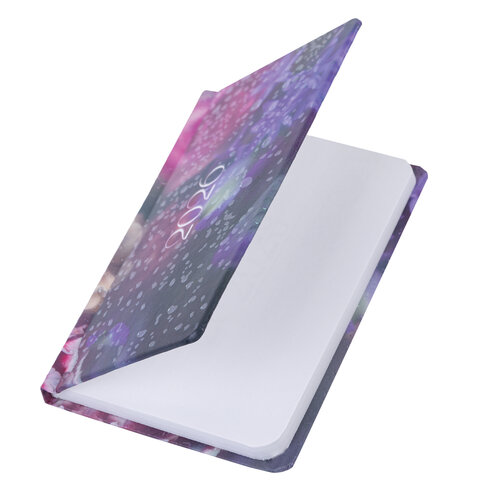 Еженедельник датированный 2026 с резинкой 171х93 мм, BRAUBERG, твердый, УФ-ЛАК, 64 л., "Цветы", 117348 - фото 4