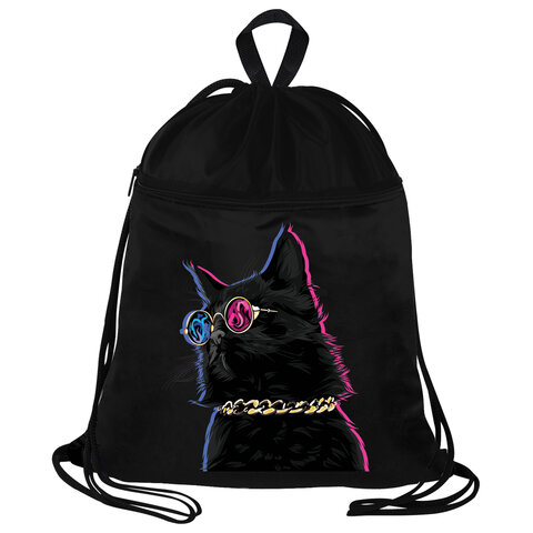 Мешок для обуви BRAUBERG, с петлёй, карман на молнии, 47х37 см, "Movie time", 270910 - фото 1