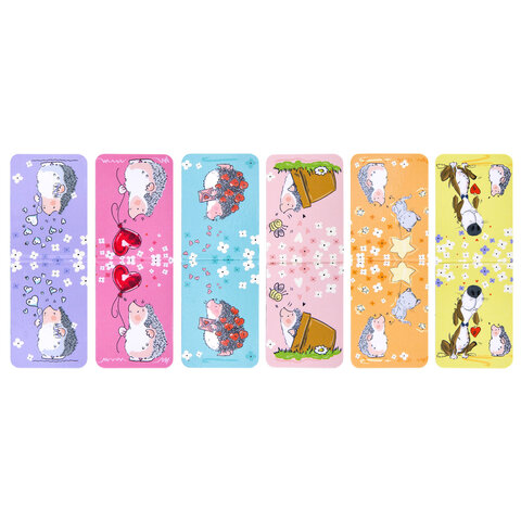 Закладки для книг МАГНИТНЫЕ, "АССОРТИ 5 ДИЗАЙНОВ ЗВЕРЯТА", 6 штук, 35x25 мм, FUNSTER (ФАНСТЕР), 116651 - фото 7