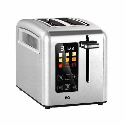 Тостер BQ (БИ-КЬЮ) T2002, 950 Вт, 2 тоста, 9 режимов, сенсорное управление, нержавеющая сталь, 86197754 - фото 1