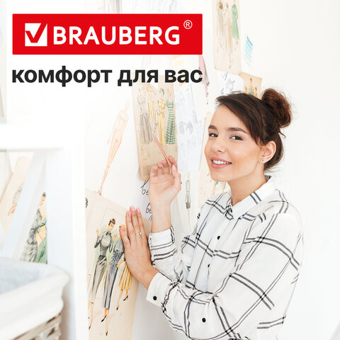 Клеевые полоски двусторонние, 34х15 мм, акриловая основа, 32 шт., BRAUBERG, 608778 - фото 11