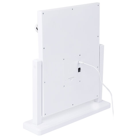 Зеркало для макияжа гримерное, 6 LED-ламп, 3 режима свечения, размер 21х29 см, работа от USB или 4хAA, цвет белый, WBZ (ВБЗ), 609334 - фото 5