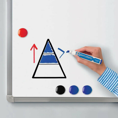 Доска магнитно-маркерная 70х50 см, алюминиевая рамка, ГАРАНТИЯ 10 ЛЕТ, РОССИЯ, BRAUBERG, 238185 - фото 5