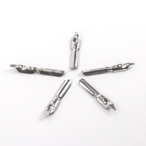 Перья плакатные ОСТРОВ СОКРОВИЩ, набор 5 шт., с держателем, блистер, 210672 - фото 4