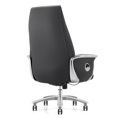 Кресло HAWASAN (ХАВАСАН) PREMIUM EX-800, до 200 кг, синхромеханизм, алюминий, экокожа, черное, 533234 - фото 5