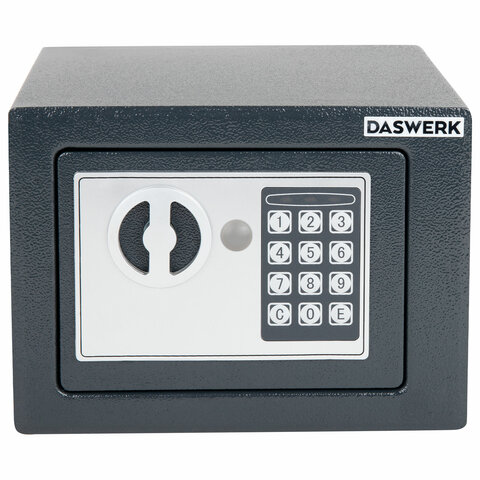 Сейф мебельный DASWERK SC-170EL (170х230х170 мм), электронный замок, графит, 291338 - фото 3