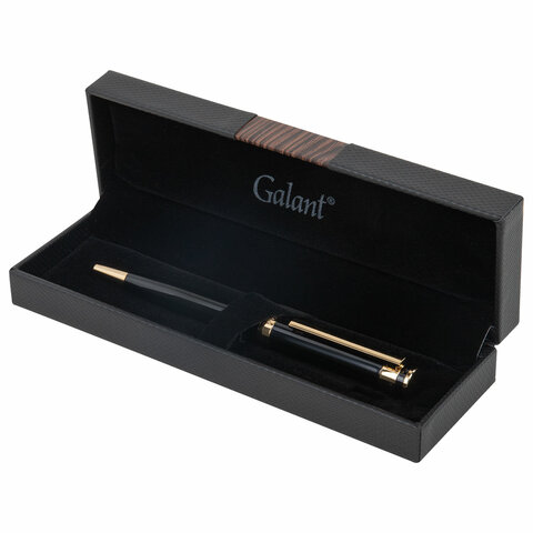 Ручка подарочная шариковая GALANT "Bernini", корпус черный, детали золото, узел 0,7 мм, линия письма 0,5 мм, синяя, 144177 - фото 9