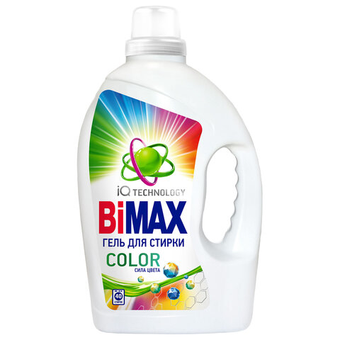 Гель для стирки с пятновыводителем 2,6 л, BIMAX "Color", 2006-3 - фото 1