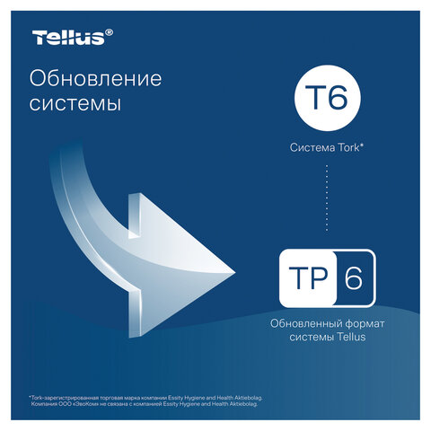 Бумага туалетная 90 м, Tellus/TORK (Система Т6) PREMIUM, КОМПЛЕКТ 27 рулонов, 2-слойная, белая, 127520/127521 - фото 6