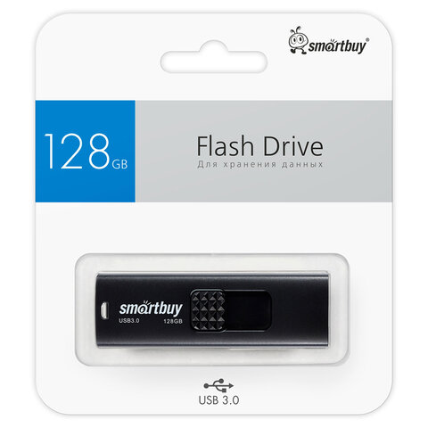 Флеш-диск 128 GB SMARTBUY Fashion USB 3.0, черный, SB128GB3FSK - фото 7