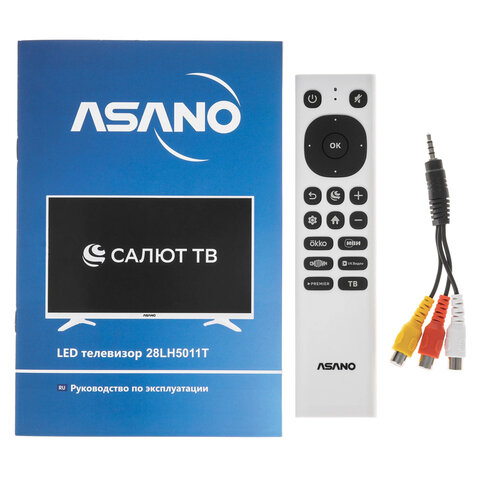 Телевизор ASANO 28LH5011T, 28" (71 см), 1366x768, HD, 16:9, Салют ТВ, Wi-Fi, белый - фото 10
