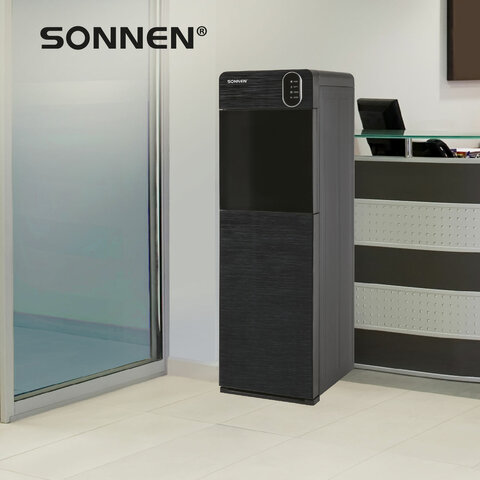 Кулер для воды SONNEN FSE-03Bi напольный, нагрев/охлаждение, НИЖНЯЯ ЗАГРУЗКА, 3 крана, графит, 455744 - фото 20