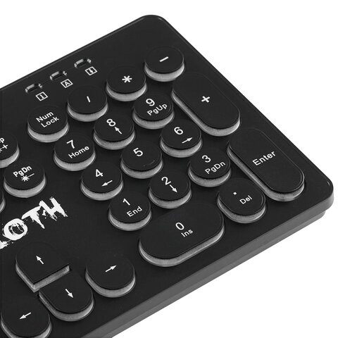 Клавиатура проводная игровая DEFENDER OZOTH GK-106, USB, 104 клавиши, с подсветкой, черная, 45106 - фото 5