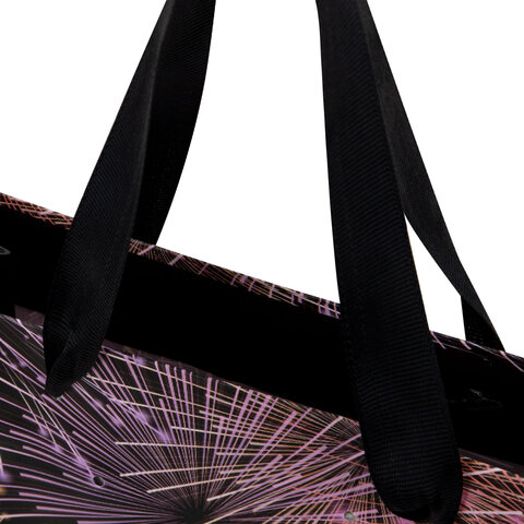 Пакет подарочный (1 штука) 26x13x32 см (L), "LED Bag", черный, ЗОЛОТАЯ СКАЗКА, 700836 - фото 2