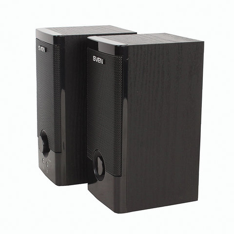 Колонки компьютерные SVEN SPS-603, 2.0, 2х3 Вт, дерево, черные, SV-015183 - фото 3