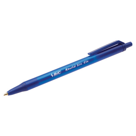 Ручки шариковые автоматические BIC "Round Stic Clic", НАБОР 3 шт., СИНИЕ, линия письма 0,32 мм, блистер, 926374 - фото 6