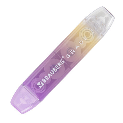 Корректирующая лента двусторонняя BRAUBERG "GRADE PASTEL", 5 мм x 10 м, корпус ассорти, блистер, 273025 - фото 10