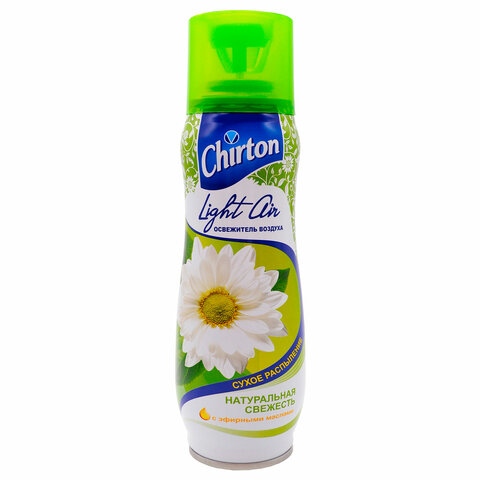Освежитель воздуха аэрозольный 300 мл, CHIRTON (Чиртон) Light Air, "Натуральная свежесть", сухое распыление - фото 1